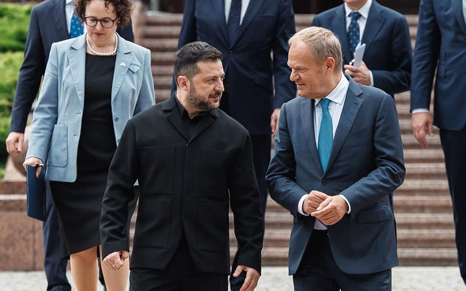 Tusk rozmawiał z Zełenskim