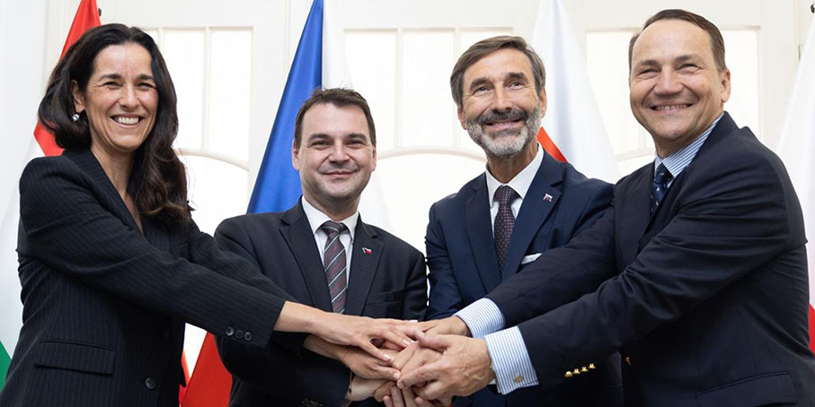 Radosław Sikorski wziął udział w spotkaniu Grupy Wyszehradzkiej