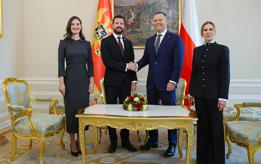 Goście z Czarnogóry w Pałacu Prezydenckim