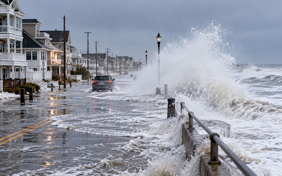 Nor’easter zalał Jersey Shore